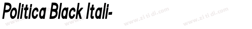 Politica Black Itali字体转换